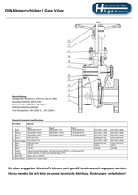 Absperrschieber PDF PN 25