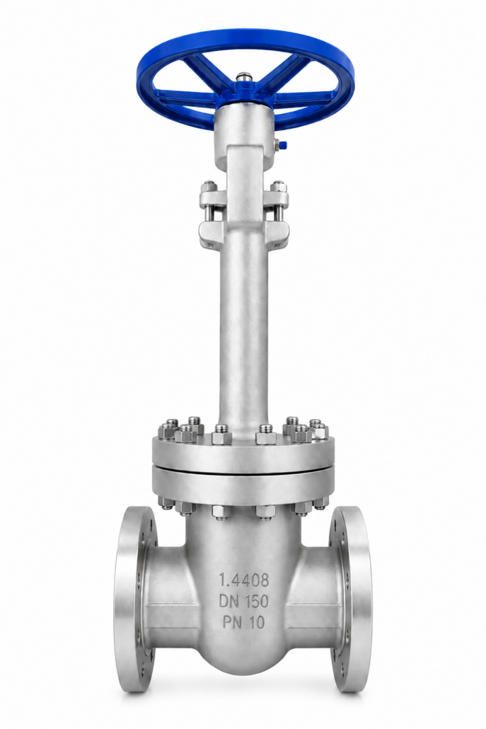 Cryogenic Absüerrschieber Gate Valve, Edelstahl , Spindelverlängerung PN 10